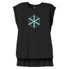 Women's Flowy Muscle Tee With Rolled Cuffs Thumbnail