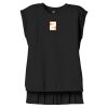 Women's Flowy Muscle Tee With Rolled Cuffs Thumbnail