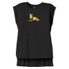 Women's Flowy Muscle Tee With Rolled Cuffs Thumbnail