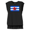 Women's Flowy Muscle Tee With Rolled Cuffs Thumbnail