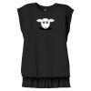 Women's Flowy Muscle Tee With Rolled Cuffs Thumbnail