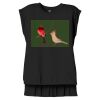 Women's Flowy Muscle Tee With Rolled Cuffs Thumbnail