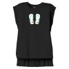 Women's Flowy Muscle Tee With Rolled Cuffs Thumbnail