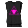 Women's Flowy Muscle Tee With Rolled Cuffs Thumbnail