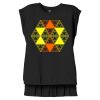 Women's Flowy Muscle Tee With Rolled Cuffs Thumbnail