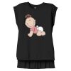 Women's Flowy Muscle Tee With Rolled Cuffs Thumbnail