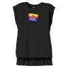 Women's Flowy Muscle Tee With Rolled Cuffs Thumbnail