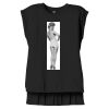 Women's Flowy Muscle Tee With Rolled Cuffs Thumbnail