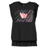Women's Flowy Muscle Tee With Rolled Cuffs Thumbnail