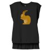 Women's Flowy Muscle Tee With Rolled Cuffs Thumbnail