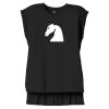 Women's Flowy Muscle Tee With Rolled Cuffs Thumbnail