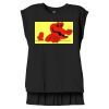 Women's Flowy Muscle Tee With Rolled Cuffs Thumbnail