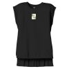 Women's Flowy Muscle Tee With Rolled Cuffs Thumbnail