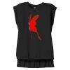Women's Flowy Muscle Tee With Rolled Cuffs Thumbnail