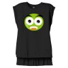 Women's Flowy Muscle Tee With Rolled Cuffs Thumbnail