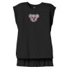 Women's Flowy Muscle Tee With Rolled Cuffs Thumbnail