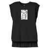 Women's Flowy Muscle Tee With Rolled Cuffs Thumbnail