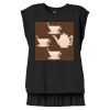 Women's Flowy Muscle Tee With Rolled Cuffs Thumbnail