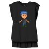 Women's Flowy Muscle Tee With Rolled Cuffs Thumbnail