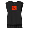 Women's Flowy Muscle Tee With Rolled Cuffs Thumbnail
