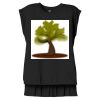 Women's Flowy Muscle Tee With Rolled Cuffs Thumbnail