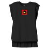 Women's Flowy Muscle Tee With Rolled Cuffs Thumbnail