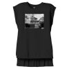 Women's Flowy Muscle Tee With Rolled Cuffs Thumbnail