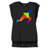 Women's Flowy Muscle Tee With Rolled Cuffs Thumbnail