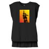 Women's Flowy Muscle Tee With Rolled Cuffs Thumbnail
