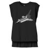 Women's Flowy Muscle Tee With Rolled Cuffs Thumbnail