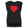 Women's Flowy Muscle Tee With Rolled Cuffs Thumbnail