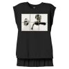 Women's Flowy Muscle Tee With Rolled Cuffs Thumbnail