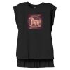 Women's Flowy Muscle Tee With Rolled Cuffs Thumbnail