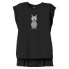 Women's Flowy Muscle Tee With Rolled Cuffs Thumbnail