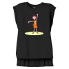 Women's Flowy Muscle Tee With Rolled Cuffs Thumbnail