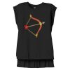 Women's Flowy Muscle Tee With Rolled Cuffs Thumbnail