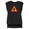 Women's Flowy Muscle Tee With Rolled Cuffs Thumbnail