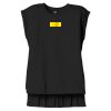 Women's Flowy Muscle Tee With Rolled Cuffs Thumbnail