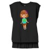 Women's Flowy Muscle Tee With Rolled Cuffs Thumbnail
