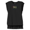 Women's Flowy Muscle Tee With Rolled Cuffs Thumbnail
