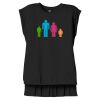 Women's Flowy Muscle Tee With Rolled Cuffs Thumbnail
