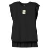 Women's Flowy Muscle Tee With Rolled Cuffs Thumbnail