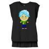 Women's Flowy Muscle Tee With Rolled Cuffs Thumbnail