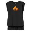 Women's Flowy Muscle Tee With Rolled Cuffs Thumbnail