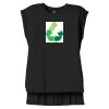 Women's Flowy Muscle Tee With Rolled Cuffs Thumbnail