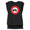 Women's Flowy Muscle Tee With Rolled Cuffs Thumbnail