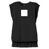 Women's Flowy Muscle Tee With Rolled Cuffs Thumbnail