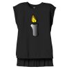 Women's Flowy Muscle Tee With Rolled Cuffs Thumbnail