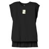 Women's Flowy Muscle Tee With Rolled Cuffs Thumbnail