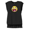 Women's Flowy Muscle Tee With Rolled Cuffs Thumbnail